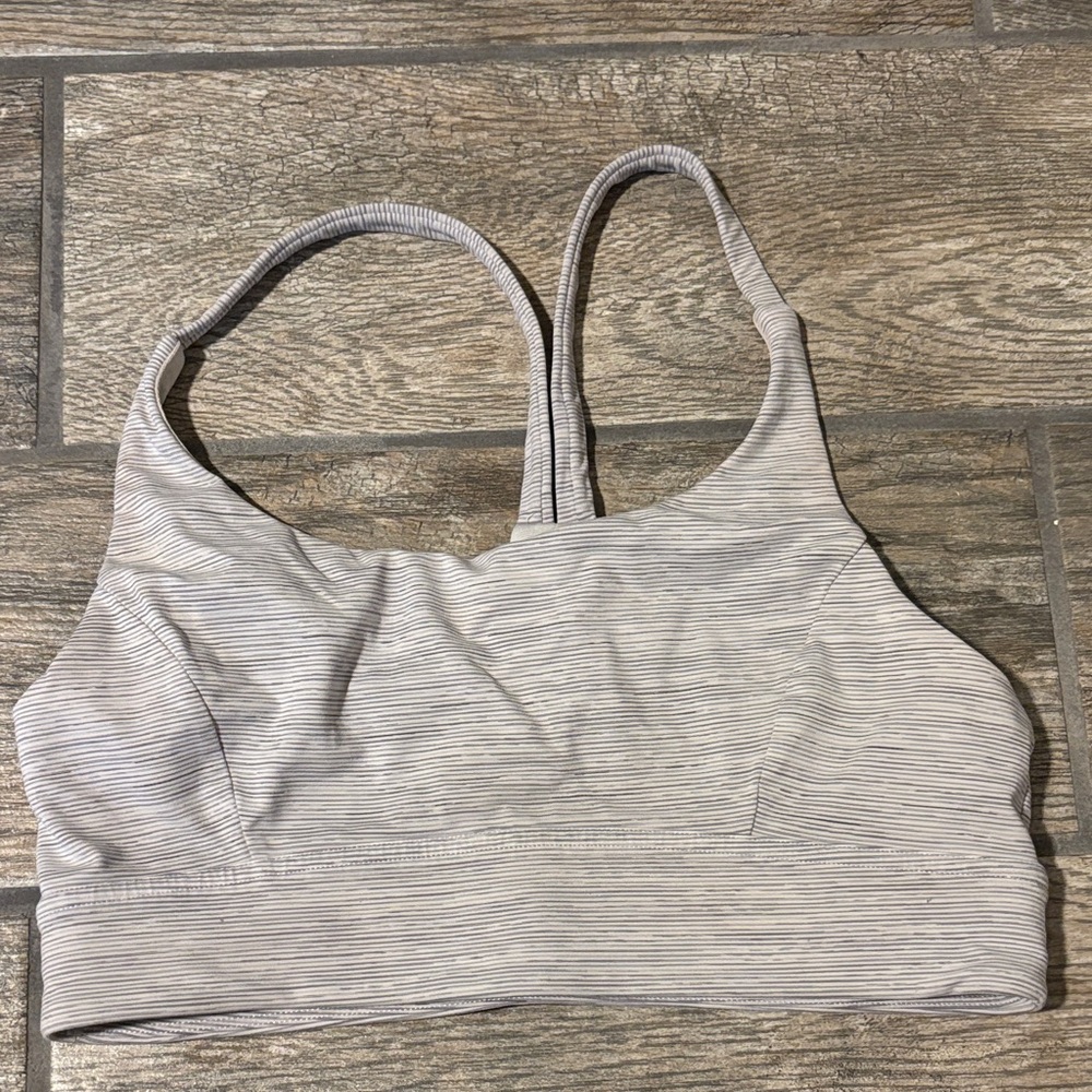 Lululemon Women's Striped Gray Bralette